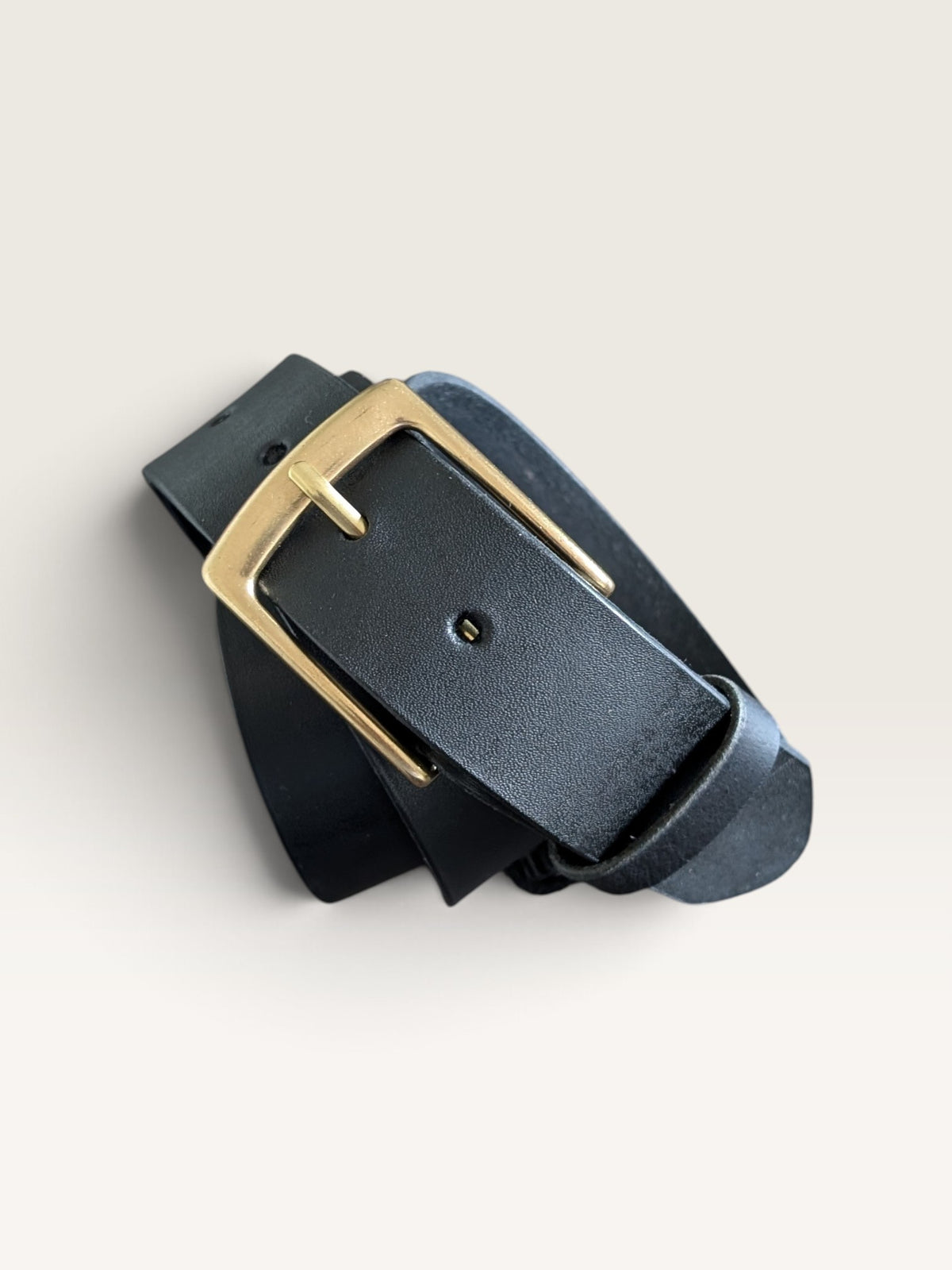Formal Brass Buckle Belt - Espresso Brown (1-1/2 inch)