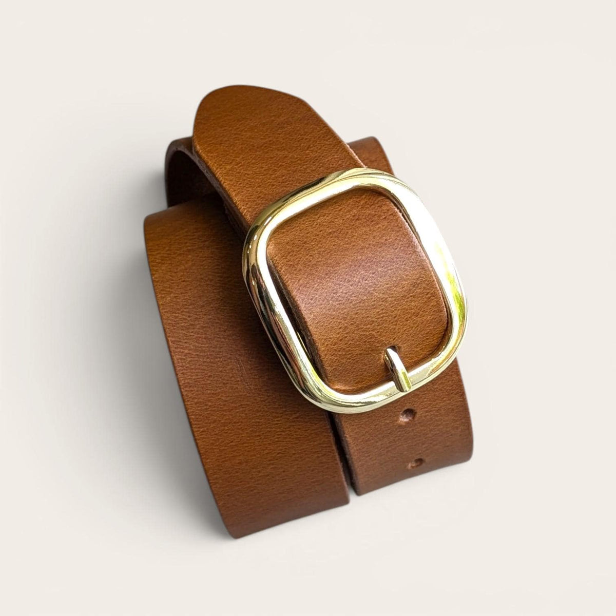 Dark Brown Leather belt, Women's leather belt, Full grain leather belt with oval buckle, handmade in Canada
