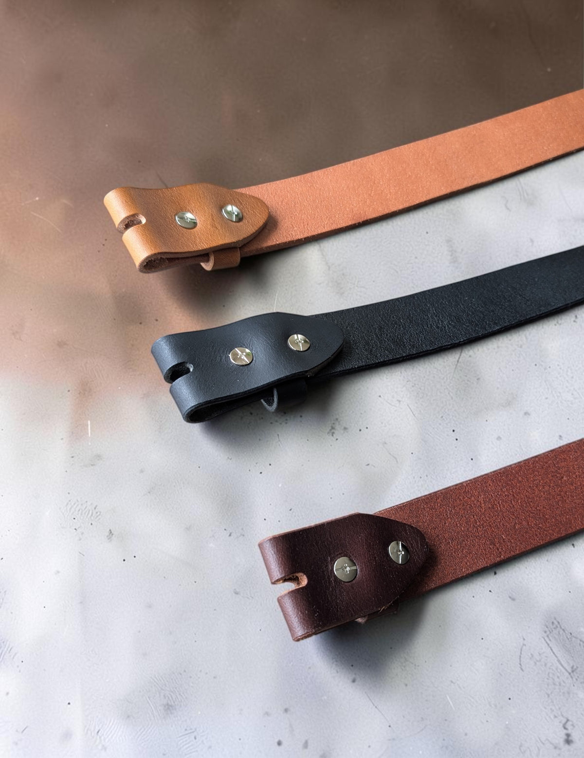 Replacement Full Grain Leather Strap 1.5” (38mm) - Black