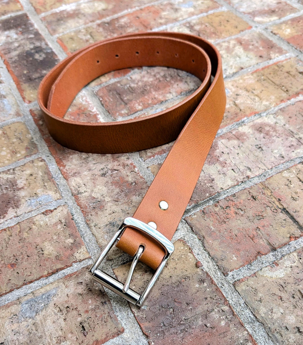 Dunham Roller Buckle Belt - Saddle Tan