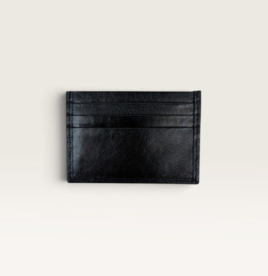Leather Card Holder - Black