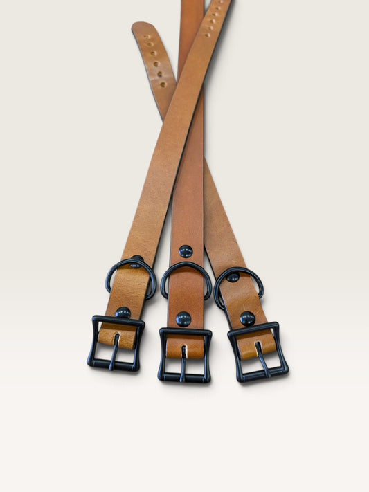 Dog Collar- Brown With Black