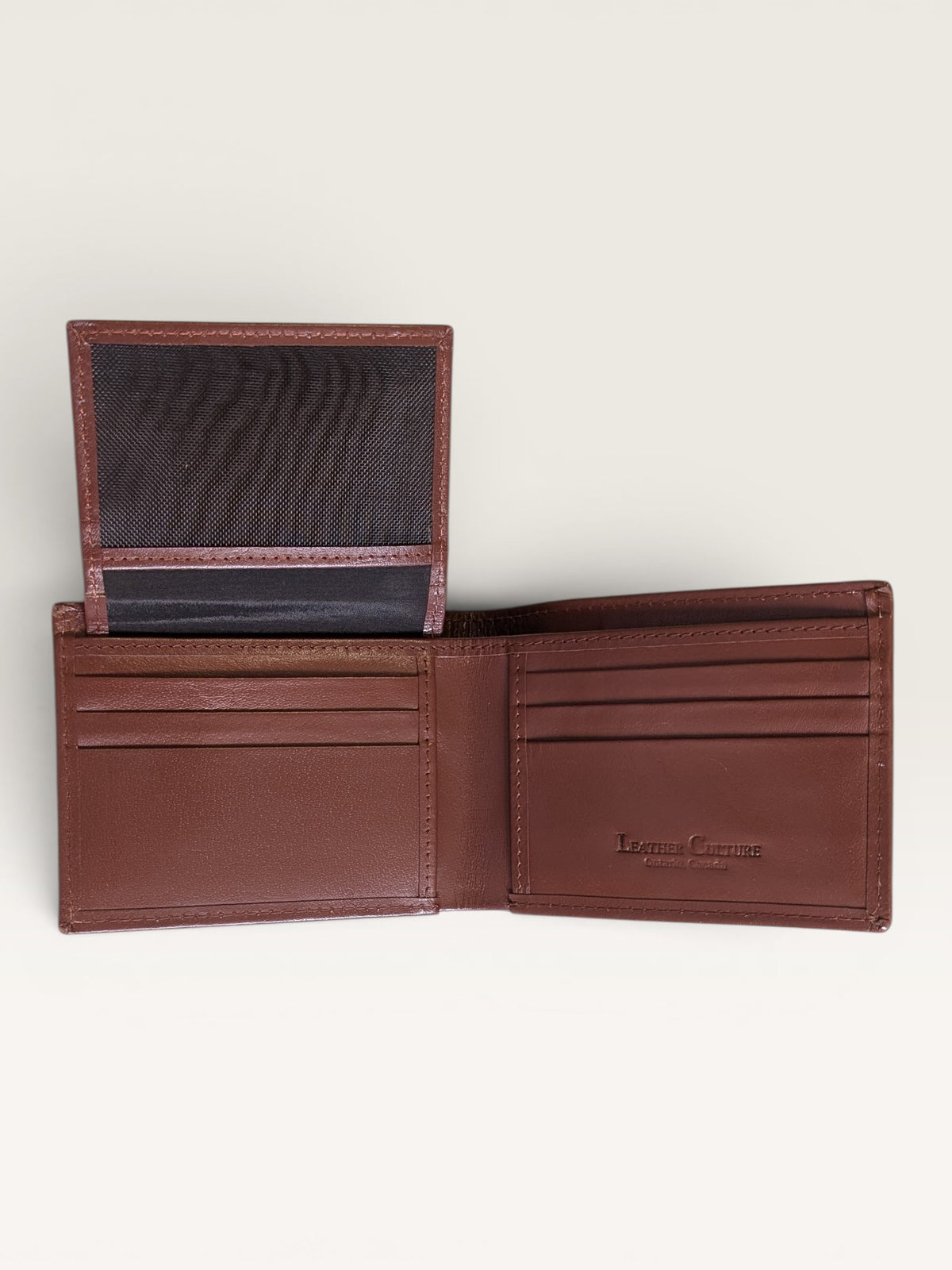 Bi- Fold Multi Card Slot Wallet - Brown