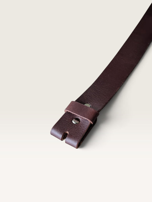 Replacement Full Grain Leather Strap 1.5” (38mm) – Dark brown