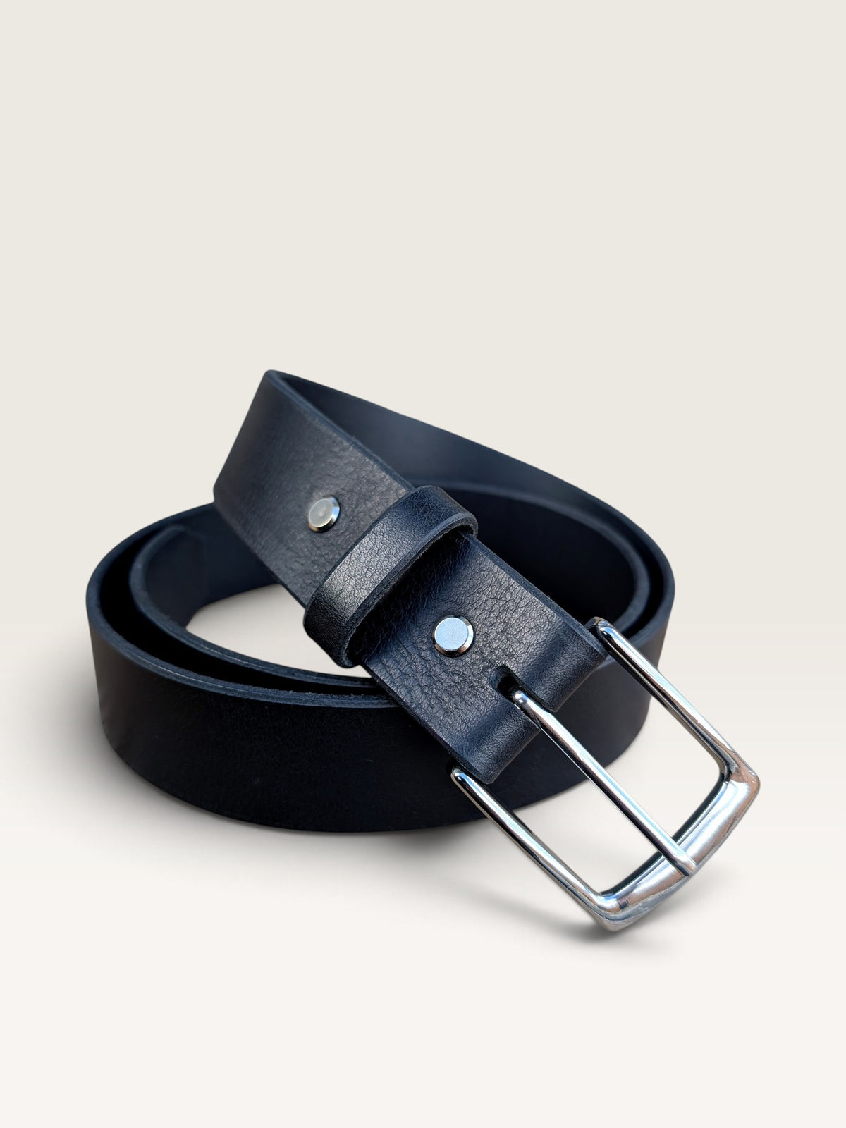Dress Leather Belt - Nickle Plated Brass Buckle (1-1/2 inch)