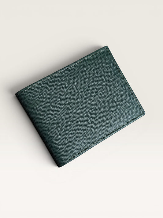 Saffiano Leather Wallet - Green