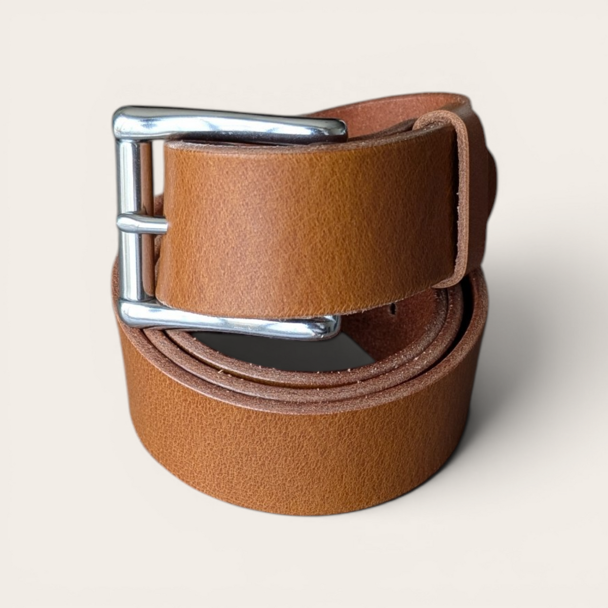 Stainless Steel Roller Buckle Belt - Black