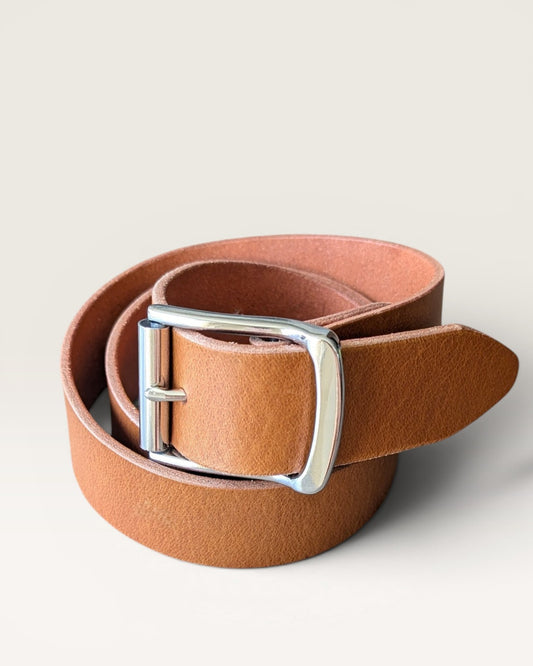 Dunham Roller Buckle Belt - Saddle Tan