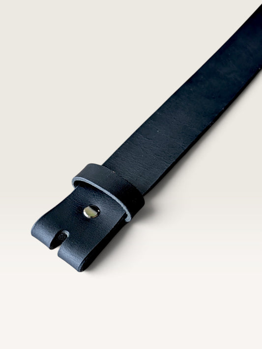 Replacement Full Grain Leather Strap 1.5” (38mm) - Black