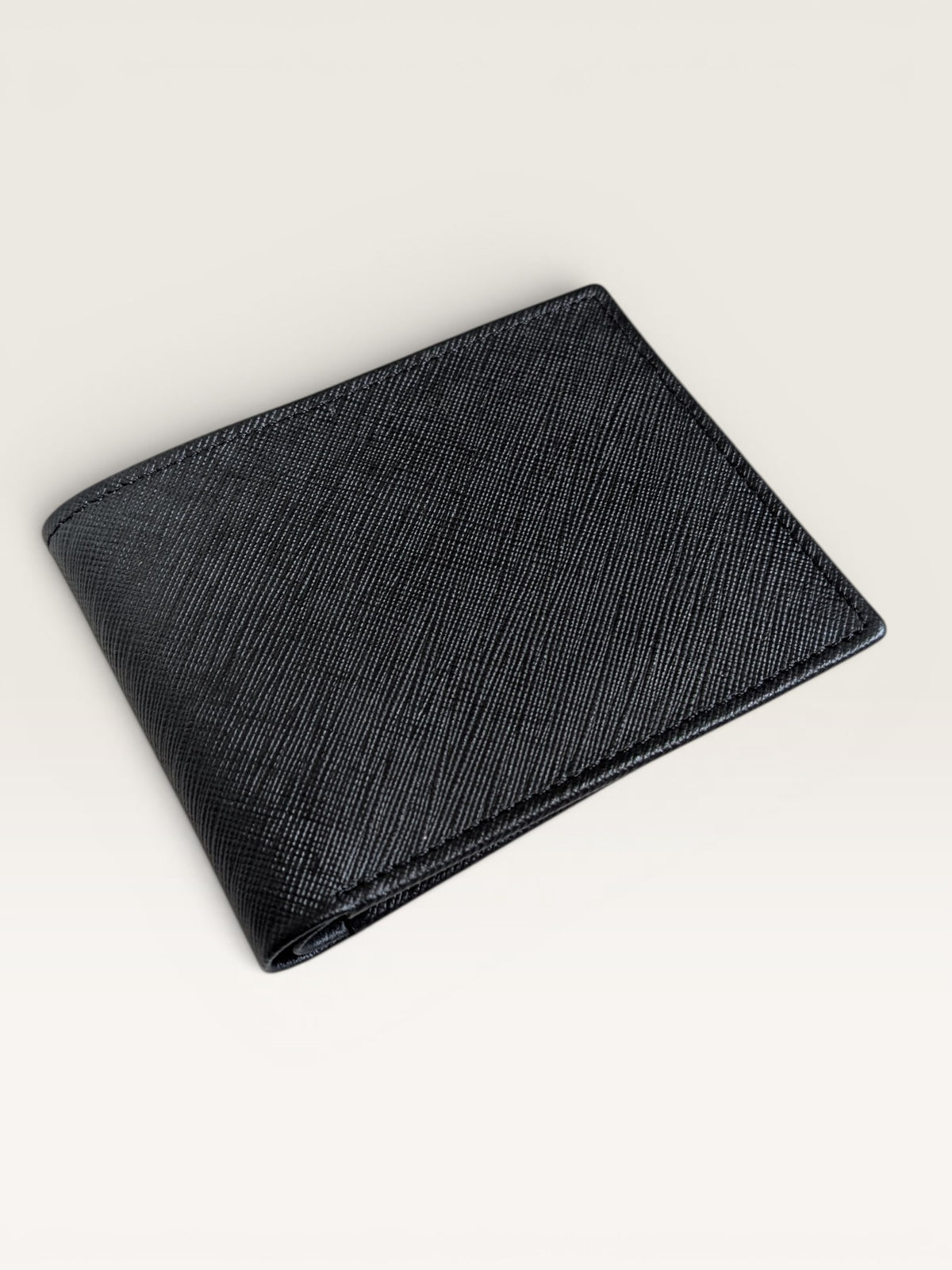 Saffiano Leather Wallet - Black