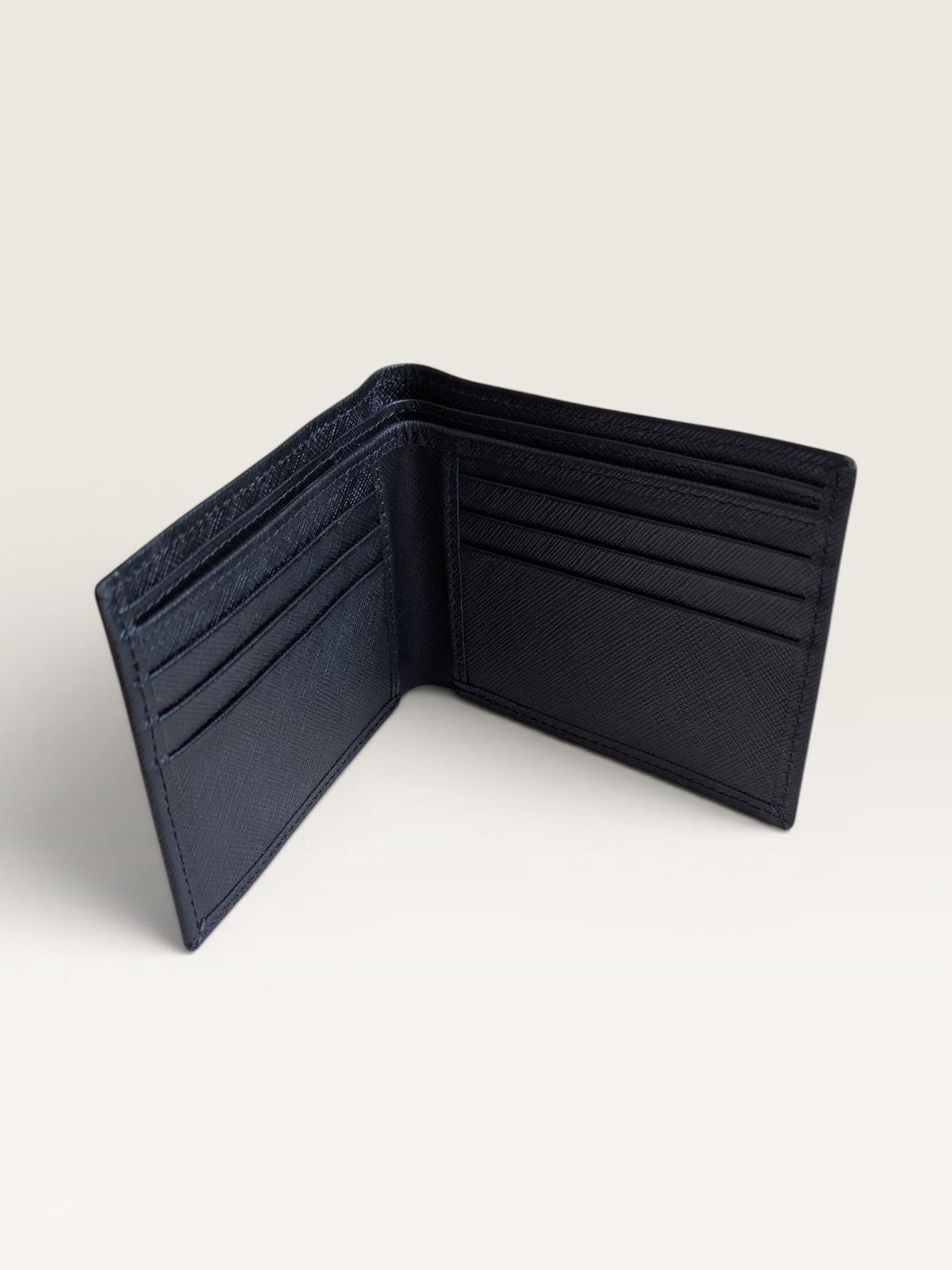 Saffiano Leather Wallet - Black