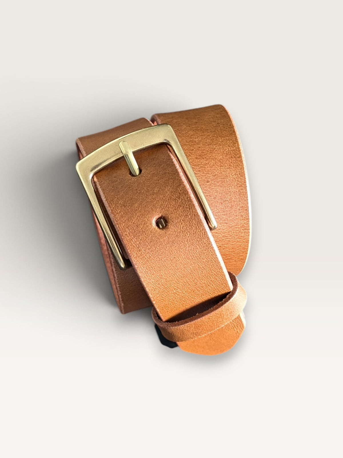 Formal Brass Buckle Belt - Espresso Brown (1-1/2 inch)