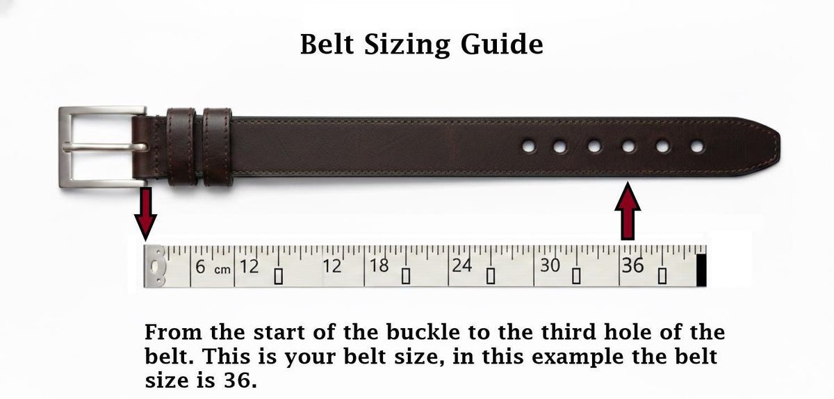 Replacement Full Grain Leather Strap 1.5” (38mm) – Dark brown