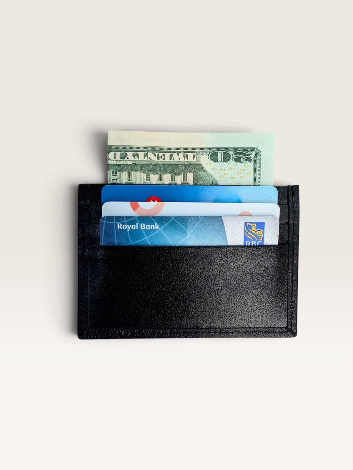 Leather Card Holder - Black