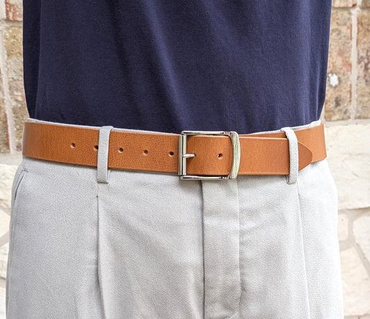 Dunham Roller Buckle Belt - Saddle Tan