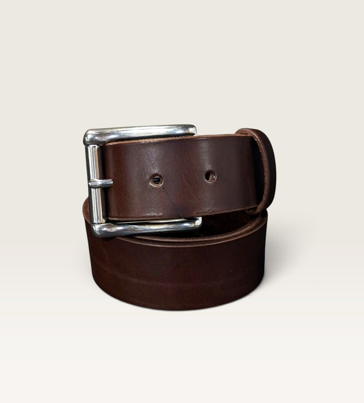 Stainless Steel Roller Buckle Belt - Black